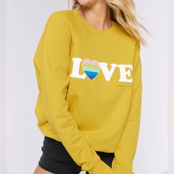 Spiritual Gangster Love Classic Crewneck in Citrine - Picture 3 of 6